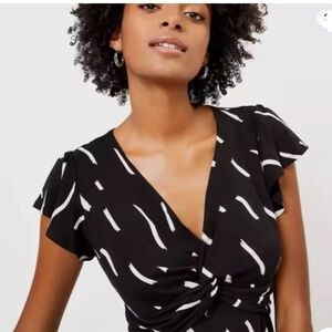 Loft Knotted Swing Dress